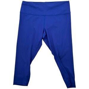 Lululemon‎ Wunder Train HR Crop 24" Larkspur Blue Size 20 Train Leggings